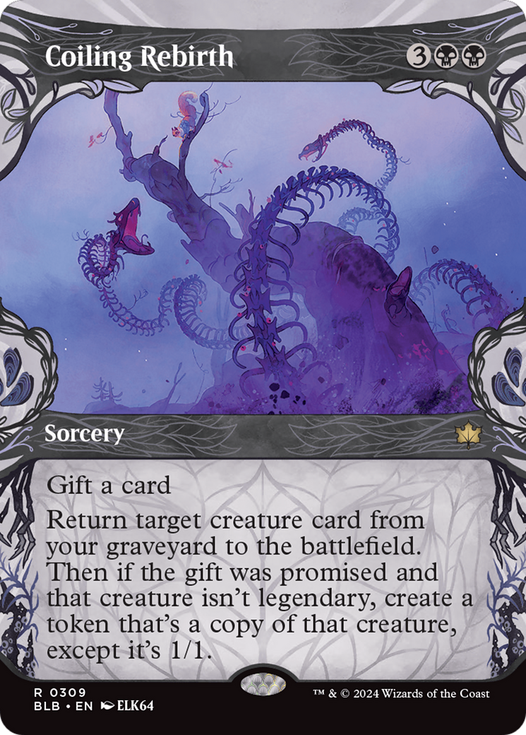 Coiling Rebirth (Showcase) (BLB-309)  - Bloomburrow: (Showcase) (Borderless)