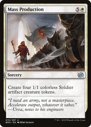 Mass Production (BRO-015)  Foil - The Brothers' War