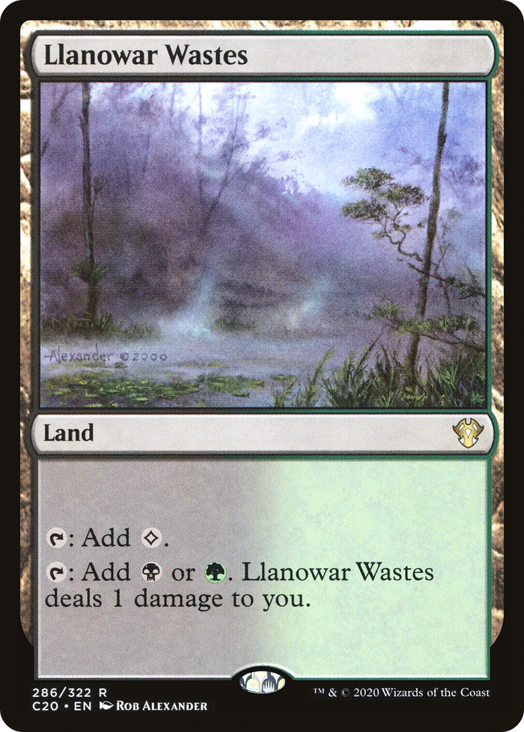 Llanowar Wastes (C20-286)  - Commander 2020