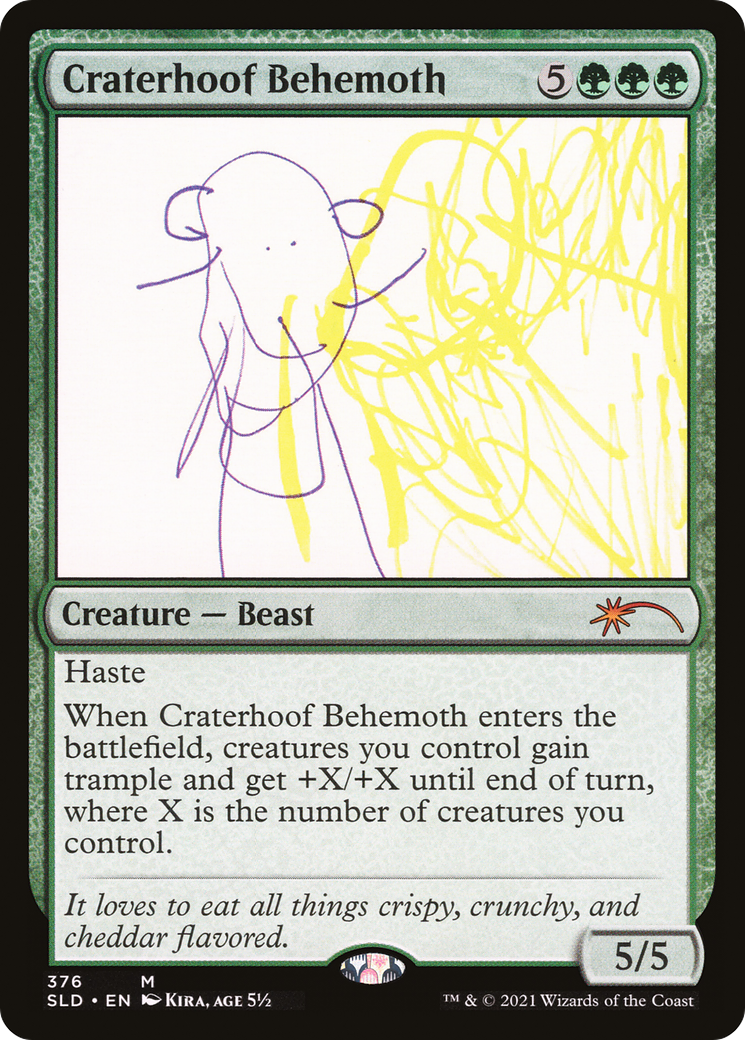 Craterhoof Behemoth (376) (SLD-376) - Secret Lair Drop