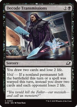 Decode Transmissions (EOE-094)  Foil - Edge of Eternities