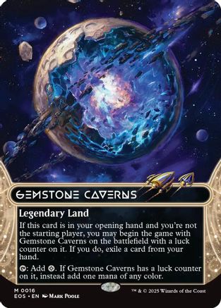 Gemstone Caverns (0016) (Borderless) (EOS-016)  - Edge of Eternities: Stellar Sights