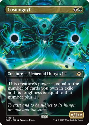 Cosmogoyf (Borderless) (EOE-313)  Foil - Edge of Eternities