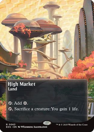 High Market (0063) (Borderless) (EOS-063)  - Edge of Eternities: Stellar Sights