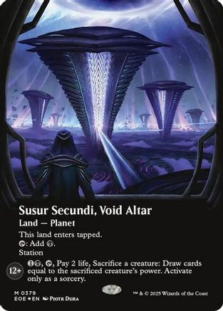 Susur Secundi, Void Altar (Borderless) (Galaxy Foil) (EOE-379) - Edge of Eternities Foil