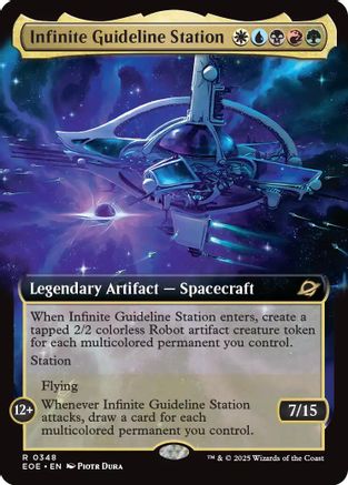 Infinite Guideline Station (Extended Art) (EOE-348) - Edge of Eternities Foil