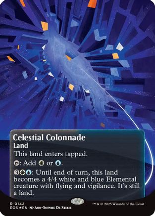 Celestial Colonnade (0142) (Borderless) (Galaxy Foil) (EOS-142)  Foil - Edge of Eternities: Stellar Sights