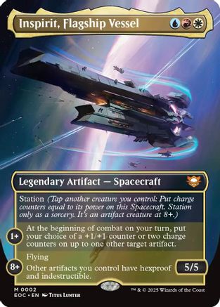 Inspirit, Flagship Vessel (Borderless) (EOC-002)  - Commander: Edge of Eternities