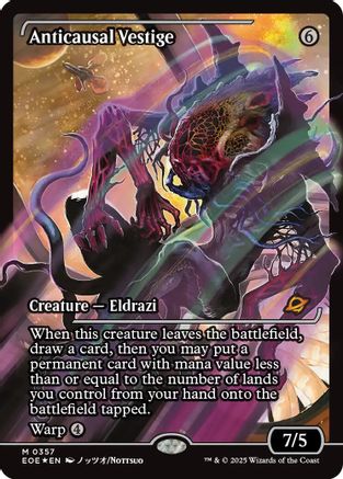 Anticausal Vestige (Showcase) (EOE-357)  Foil - Edge of Eternities