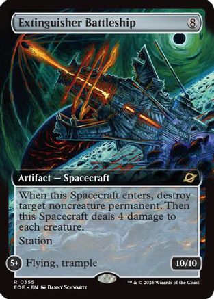 Extinguisher Battleship (Extended Art) (EOE-355)  Foil - Edge of Eternities