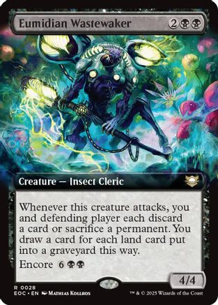 Eumidian Wastewaker (Extended Art) (EOC-028)  - Commander: Edge of Eternities