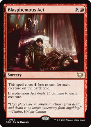 Blasphemous Act (EOC-086)  - Commander: Edge of Eternities