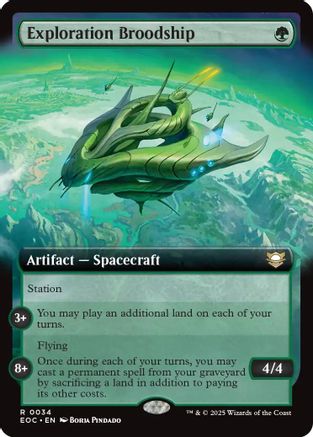 Exploration Broodship (Extended Art) (EOC-034) - Commander: Edge of Eternities