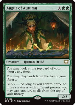 Augur of Autumn (EOC-092)  - Commander: Edge of Eternities