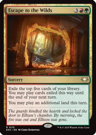 Escape to the Wilds (EOC-115)  - Commander: Edge of Eternities