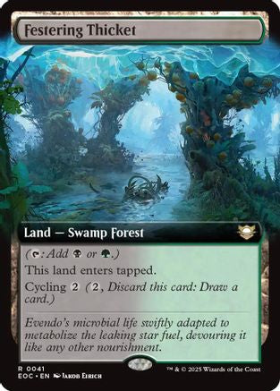 Festering Thicket (Extended Art) (EOC-041)  - Commander: Edge of Eternities