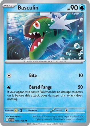 Basculin 024/086 - Reverse Holofoil SV White Flare