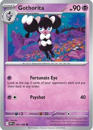 Gothorita 042/086 - Reverse Holofoil SV White Flare