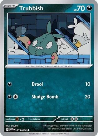 Trubbish 059/086 - Reverse Holofoil SV White Flare