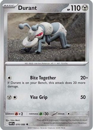 Durant 070/086 - Reverse Holofoil SV White Flare