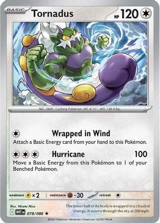 Tornadus 078/086 - Holofoil SV White Flare