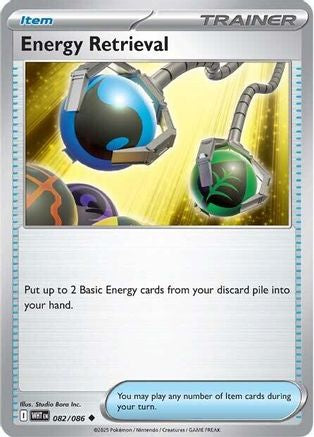 Energy Retrieval 082/086 - Reverse Holofoil SV White Flare
