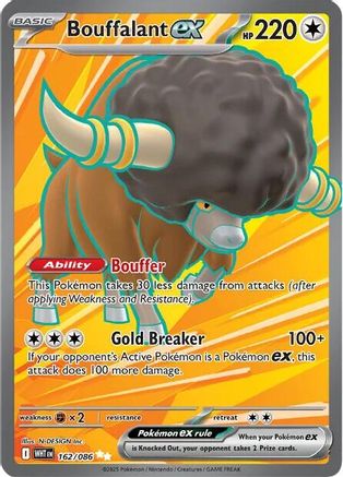 Bouffalant ex 162/086 - Holofoil SV White Flare