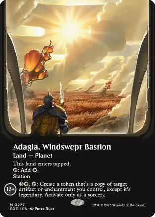 Adagia, Windswept Bastion (Borderless) (EOE-277)  Foil - Edge of Eternities