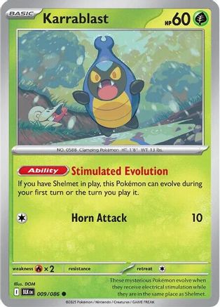 Karrablast 009 - Reverse Holofoil SV Black Bolt