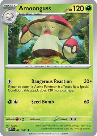 Amoonguss 011/086 - Reverse Holofoil SV Black Bolt