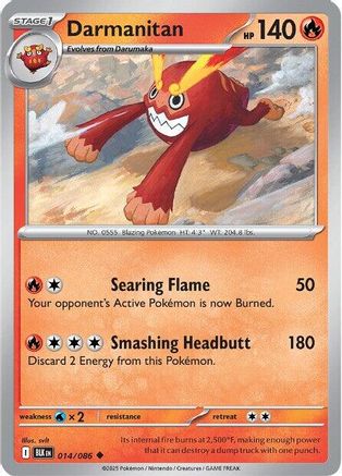 Darmanitan 014/086 - Reverse Holofoil SV Black Bolt