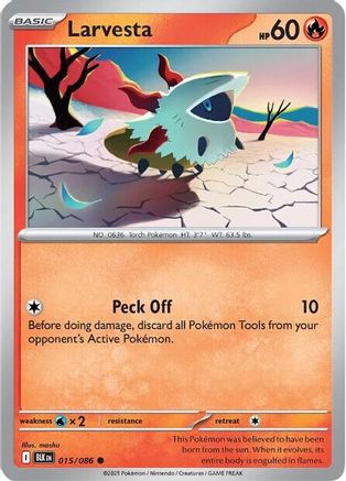 Larvesta 015/086 - Reverse Holofoil SV Black Bolt