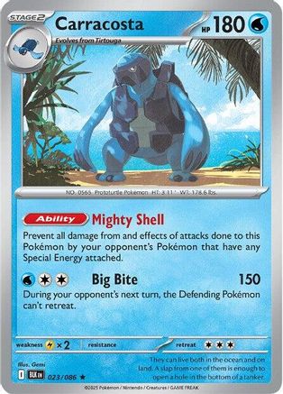 Carracosta 023/086 - Reverse Holofoil SV Black Bolt