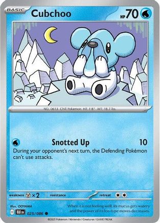 Cubchoo 025/086 - Reverse Holofoil SV Black Bolt