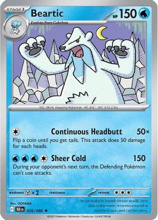 Beartic 026/086 - Reverse Holofoil SV Black Bolt