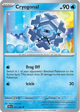 Cryogonal 027/086  SV Black Bolt