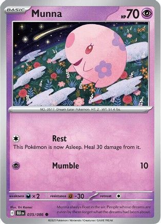 Munna 035/086 - Reverse Holofoil SV Black Bolt