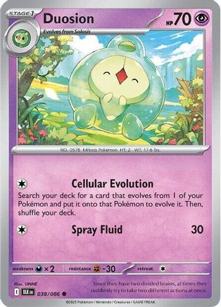 Duosion 038/086 - Reverse Holofoil SV Black Bolt