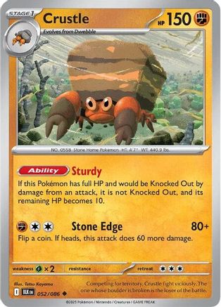 Crustle 052/086 - Reverse Holofoil SV Black Bolt