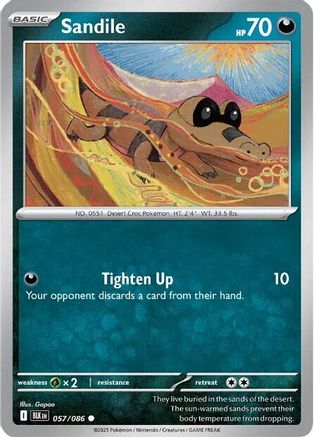 Sandile 057/086 - Reverse Holofoil SV Black Bolt