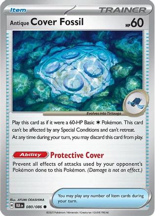Antique Cover Fossil 080/086 - Reverse Holofoil SV Black Bolt
