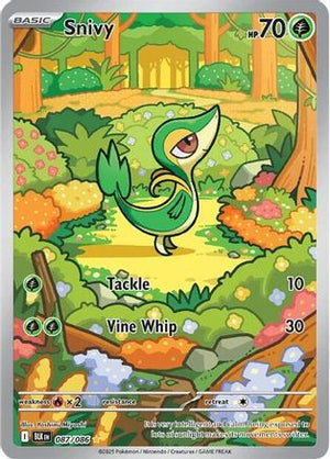 Snivy 087/086  - Holofoil SV Black Bolt - Illustration Rare