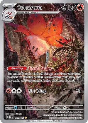 Volcarona 100/086  - Holofoil SV Black Bolt - Illustration Rare
