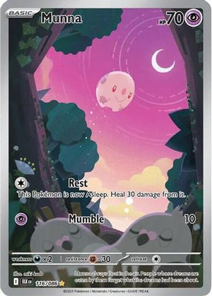 Munna 116/086  - Holofoil SV Black Bolt - Illustration Rare