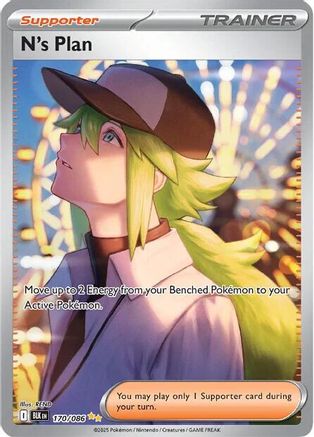 N's Plan 170/086  - Holofoil SV Black Bolt - Special Illustration Rare