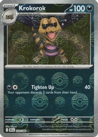 Krokorok (Poke Ball Pattern) 058 - Holofoil SV Black Bolt