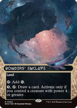 Bonders' Enclave (0094) (Borderless) (Galaxy Foil) (EOS-094)  Foil - Edge of Eternities: Stellar Sights