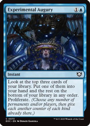 Experimental Augury (EOC-073)  - Commander: Edge of Eternities