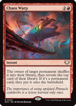 Chaos Warp (EOC-049)  - Commander: Edge of Eternities