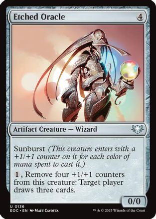 Etched Oracle (EOC-136)  - Commander: Edge of Eternities